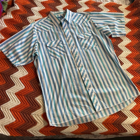 Wrangler western snap button up shirt - Picture 3 of 7